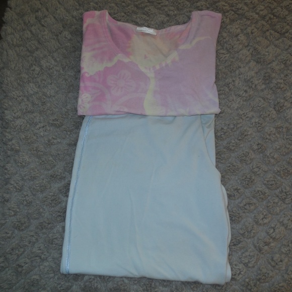 Mind Body and Soul Pajama Set Pants & Shirt - Picture 2 of 2